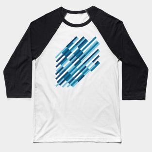 Bricks Rotate Blue Baseball T-Shirt